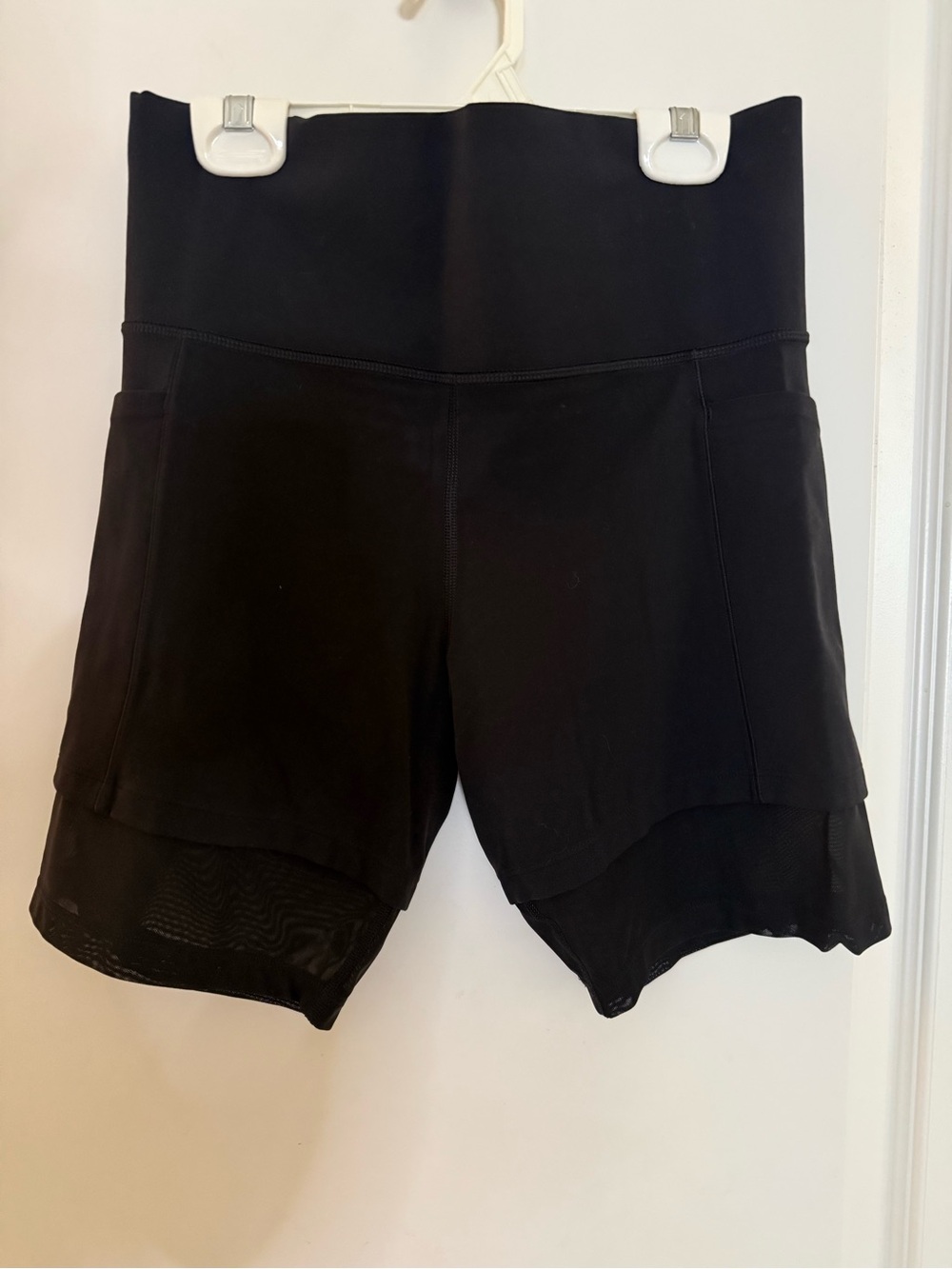 Athleta Black High-Rise Bike Shorts - Mesh Me Up 8” shorts
